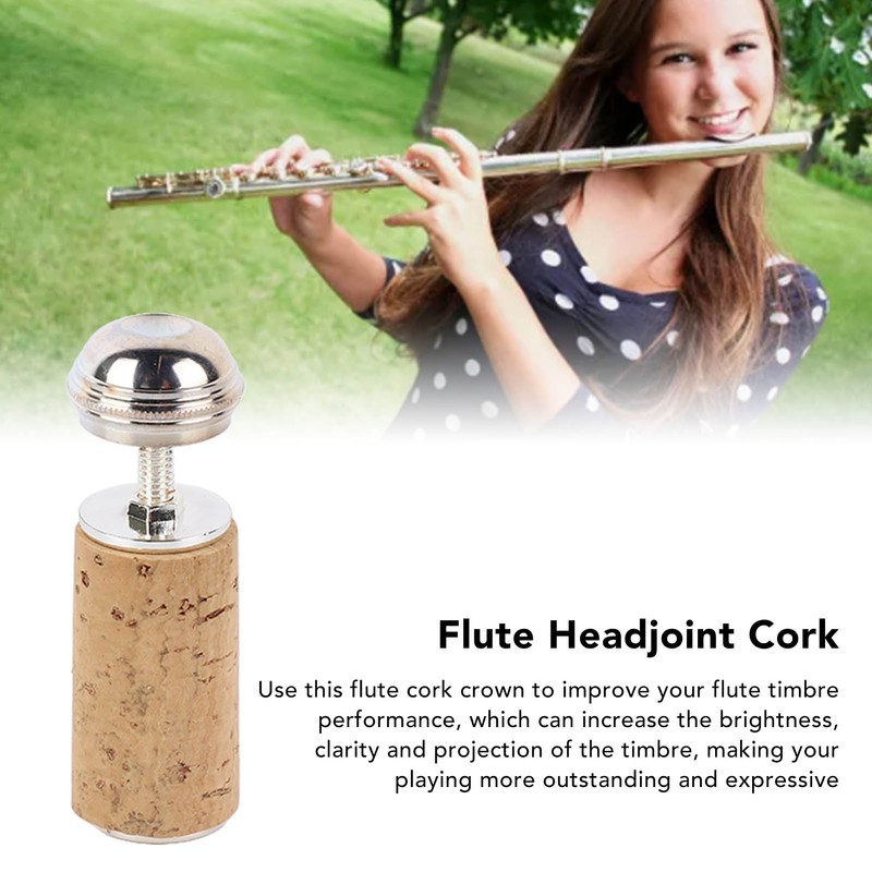 Flute Cork Replacement Headjoint Cover Crown Cleaning Rod Repair Part