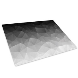 Whats On Your Wall.com Black White Grey Cool Glass Chopping Board Kitchen Worktop Saver Protector