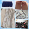 PH PandaHall 19 Yards Braid Trim with Elastic Button Loops,