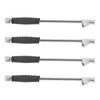 4 Pcs Dual Head Air Chuck 1/4 Inch Female NPT