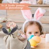 Papierdrachen 4 Rabbit Ears Napkin Rings - Muslin Look -