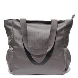 ESVAN Original Floral Water Resistant Large Tote Bag Shoulder Bag for Gym Beach Travel Daily Bags Upgraded ([Z] Gray)