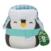 Squishmallows Original 7.5-Inch Luna the Black Penguin with Hat and