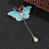 Enamel Burn Blue Hair Clips (Butterfly Shape)