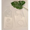 Four Glass Flight Template,Glass Flight Board Acrylic Router Template,Beer Flight