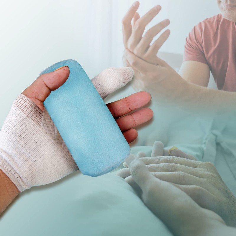 SWISSELITE Hand Contracture Cushion, Palm Grip with Elastic Band or