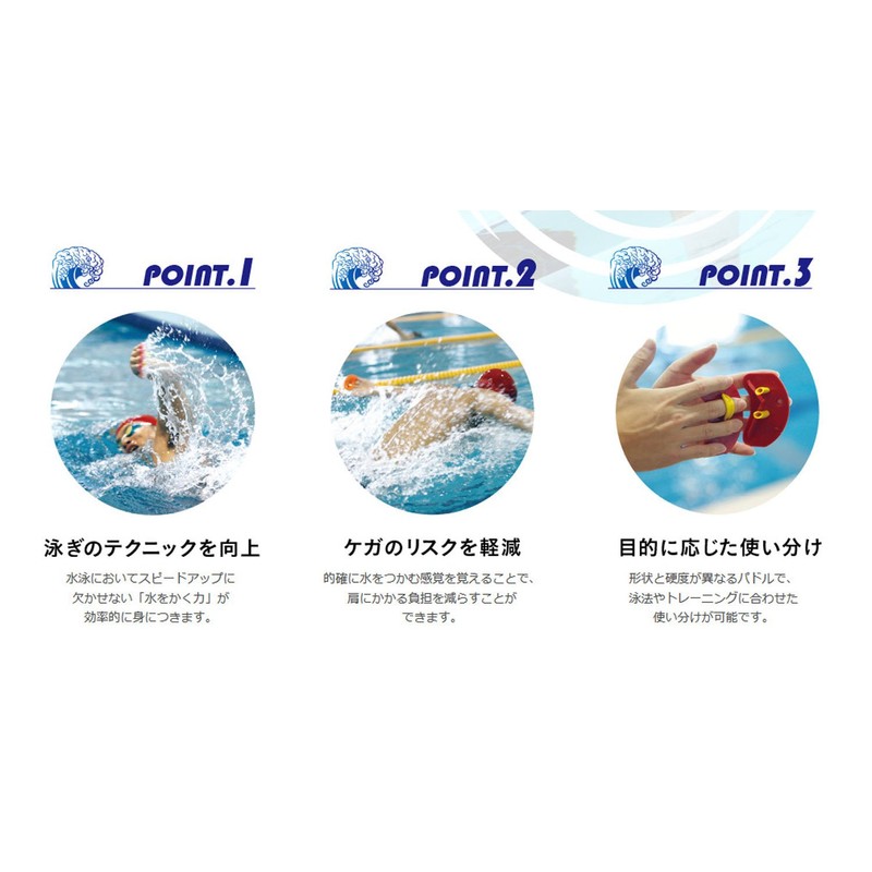 TEKISUI TP1 Swimming Practice Paddle Micro Hard Type S Yellow