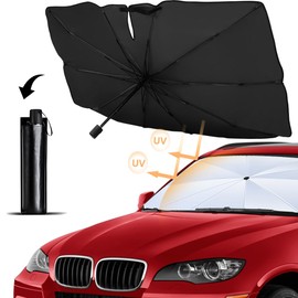 OBEST Sunshade Car Umbrella Type Foldable Front UV Protection Sun Protection Sun Protection Sun Protection Sun Protection Sun Protection General Purpose Car Folding UV Protection Easy Installation