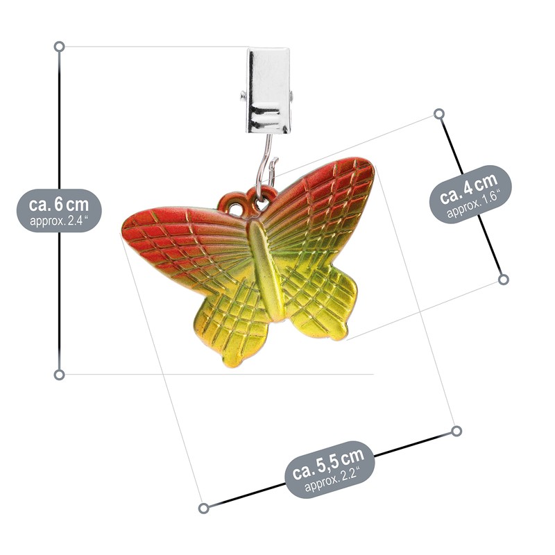 com-four® 8 x Tablecloth Weights in the Shape of Dragonflies