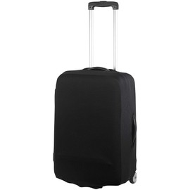 Xcase Suitcase Cover: Set of 2 Elastic Protective Covers for Suitcases up to 53 cm Height, Size M (Suitcase Storage Covers, Dust Covers for Suitcases, Waterproof Bags), black