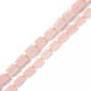 Unbranded Natural Rose Quartz Rectangle Cuboid Beads Size 8-10x10-15mm 15.5''