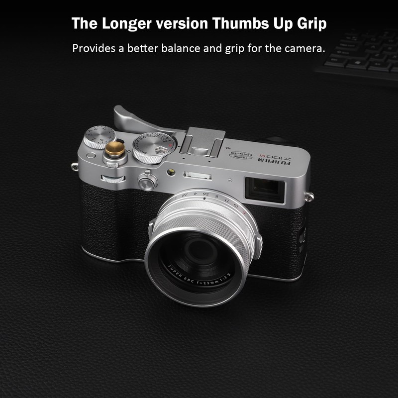 Metal Thumb Grip Up for Fuji X100VI Fujinon X100V Camera