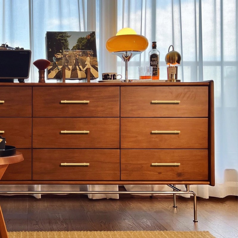 RZDEAL 3 Inch Kitchen Cabinet Handles Solid Brass Cabinet Pulls