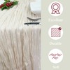 Beige Cheesecloth Table Runner 35 x 157 Inch Gauze Cheese