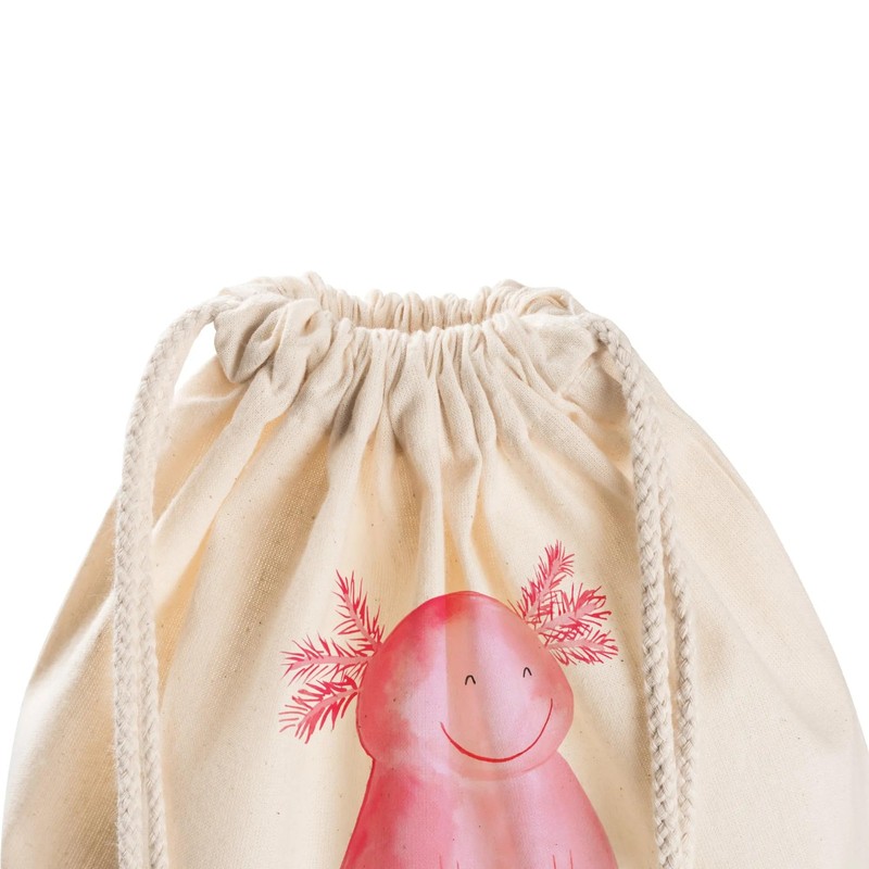 Mr. & Mrs. Panda Axolotl Happy Sports Bag, cream-coloured
