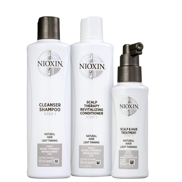 Kit Sistema 1 Nioxin 3 Pasos Shampoo 300 ml Acondicioandor
