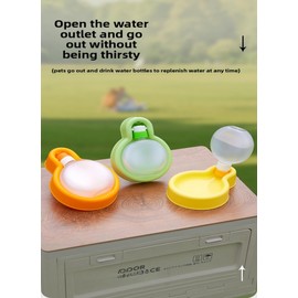 Dog Water Bottle Convenient Leak-Proof Dog Water Bottle Capacity 12 Oz (350 ml).Ldeal for Dogs on Outdoor Walks and Traveling.(Yellow, 12 Ounces)