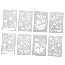 Operitacx 8pcs Hollow Painting Stencil for DIY Crafts Reusable Art Templates for Creative Painting Projects for Boys and Girls and Adults Enhance Creativity and Hands Skills