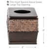 Creative Scents Dublin Brown Bathroom Accessories Set - 6-Piece Bathroom