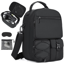 BISKLNDN Hard Carrying Case Compatible with Meta Quest 3S/Quest 3/Oculus Quest 2/Vision Pro/VR Elite Strap Headset and Controller Accessories, Travel Storage Bag for gaming, Suitable for Home Storage