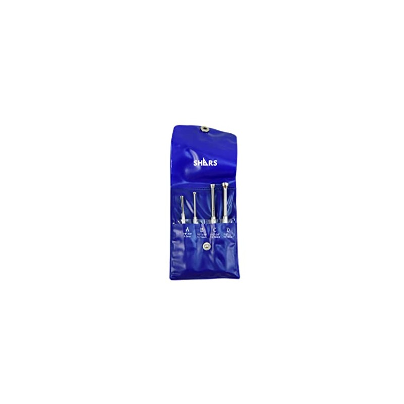 Shars 1/8" to 1/2" Half Ball Small Hole Gage Set