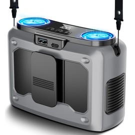 20000mAh Portable Fan,Ture High Speed Dual Motors with 200% Powerful Airflow, Up to 135Hours and Rechargeable Personal Neck Waist HandsFree Wearable Fans for Travel,Camping,Outdoor,Jobsite,Sports,Golf