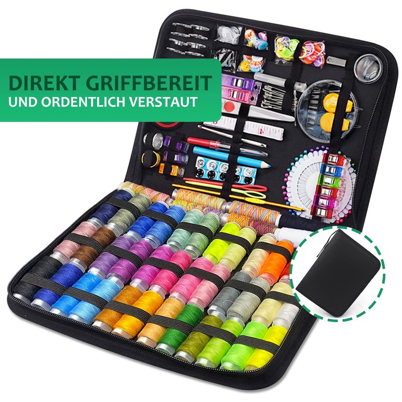 TWBEST 304 Pieces Sewing Kit, Sewing Accessory Set, Sewing Kit,