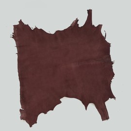 Tooling Leather Hides, Whole Nappa Antique Soft Lambskin Leather for Arts and Crafts - No Holes & Cuts | Quality Rawhide Leather 5-6 Sq ft (Pack of 6) - Soft Burnt Wine