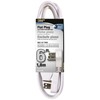 Cord Ext Indr 3out16/3x6ft Wht