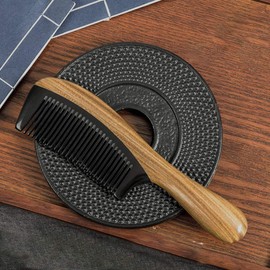 Cepillo Desenredante, Peine Antiestático, Peine de Sándalo Verde (18x5x2cm)