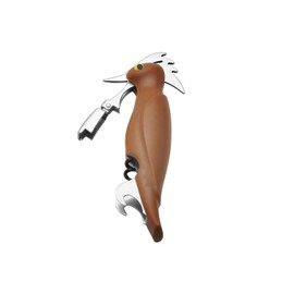 Weis Wine Waiter Corkscrew Woody, Stainless Steel Brown/Silver, 3.4 x 6 x 16.8 cm