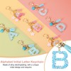 PATIKIL Alphabet Initial Letter Keychain, Resin Cute Keychains with Tassel