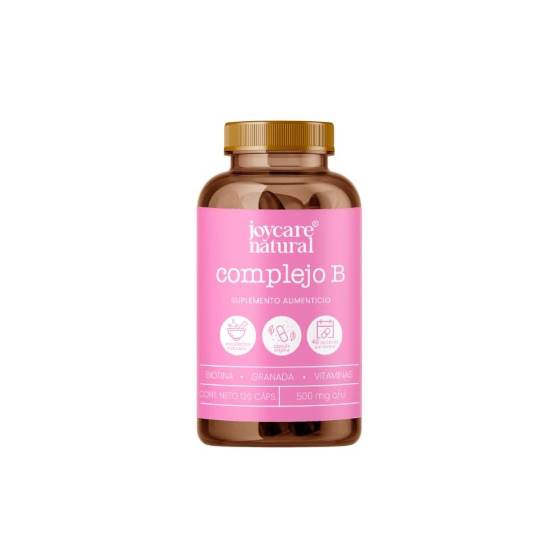 JOYCARE NATURAL Pack de 5 Complejo B Suplemento Alimenticio Biotina