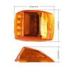 OCPTY 5pcs 17 Diodes Amber Len Amber Light Truck Cab