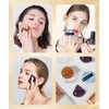 12 Pcs Powder Puff Reusable Makeup Sponges with Strap for