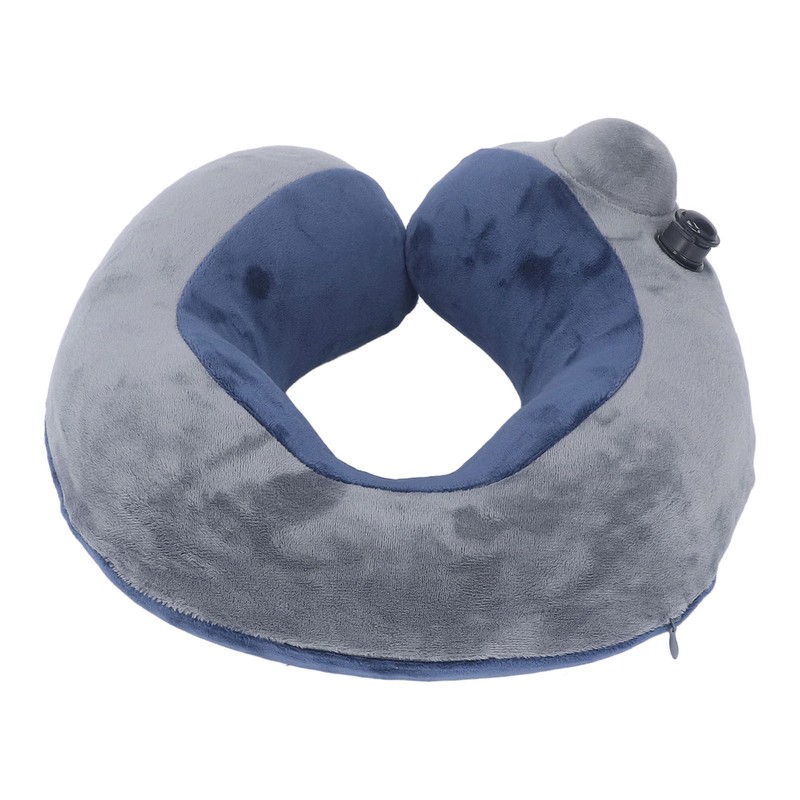 Self Inflatable Travel Pillow U Shaped Portable Neck Chain Support