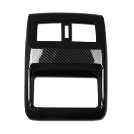 RUIQ Nissan X-Trail T33 (July 2013) Interior Rear Seat Air Conditioner Ring Garnish Vent Panel for Nissan X-Trail e-4ORCE (Carbon Fiber Black Specifications)
