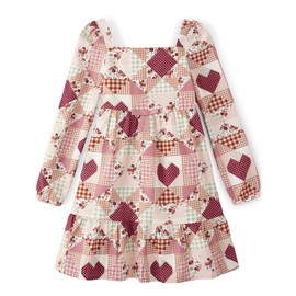 Gymboree,and Toddler Girls Long Sleeve Woven Dresses,Western Patchwork,12-18 Months
