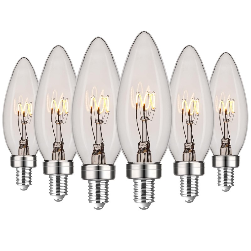 AMDTU E12 25 Watt Equivalent Clear Small Base LED Bulb