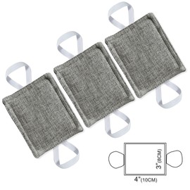 Door Silencer Door Latch Covers Padded Cushion Quiet Closer Door Lock Cover for Baby Newborn Nursery/Light Sleeper Noise Reduce - 4 x 3 Inches, Dark Grey, 3 Pieces