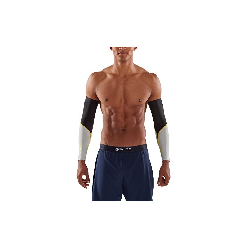 Skins Essentials Sleeves, Black/Citron, XS