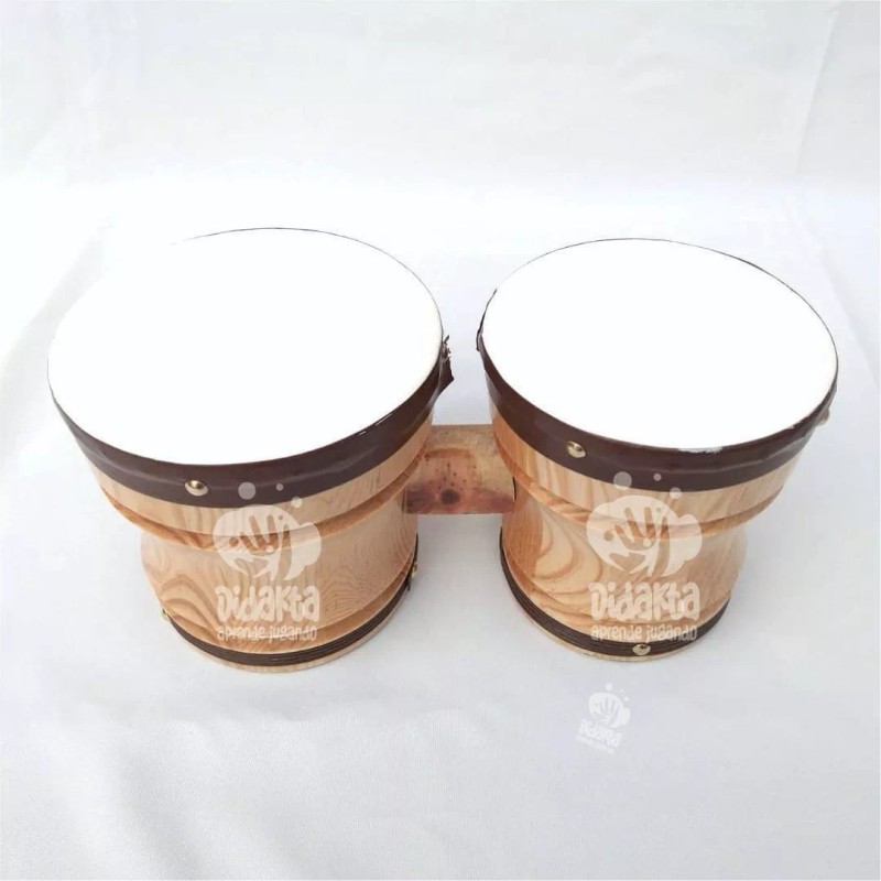Didakta Bongo Doble Grande De Madera Infantil, Musical 34x17.5x17
