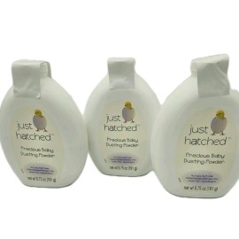 Just Hatched 3 Talc Just Hatched Baby Dusting Powder 6.7 Ounce Hypoallergenic Baby Powder