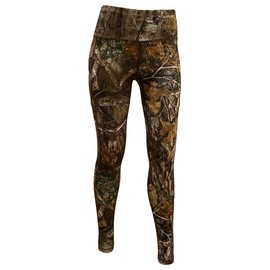 Women's Realtree Edge Full Camo High Waist Leggings for Sports, Yoga, Gym, Lifestyle, Hunting, Fishing, Outdoor Adventures, Full Length, Medium