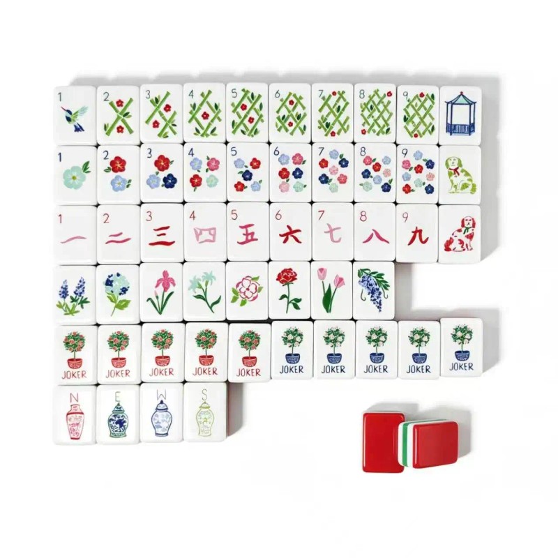 Stock, 160 Acrylic Mahjong Tiles, Custom 4-Layer American Mahjong Set,