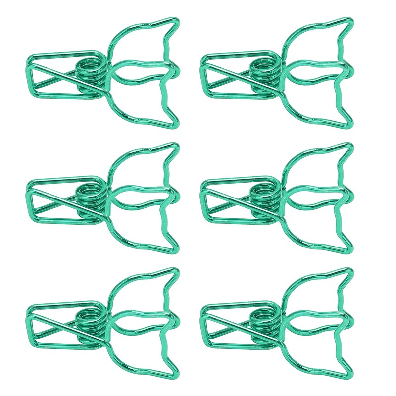 100Pcs Kitten Binder Clips Cute Animal Style Strong Clamping Hollow