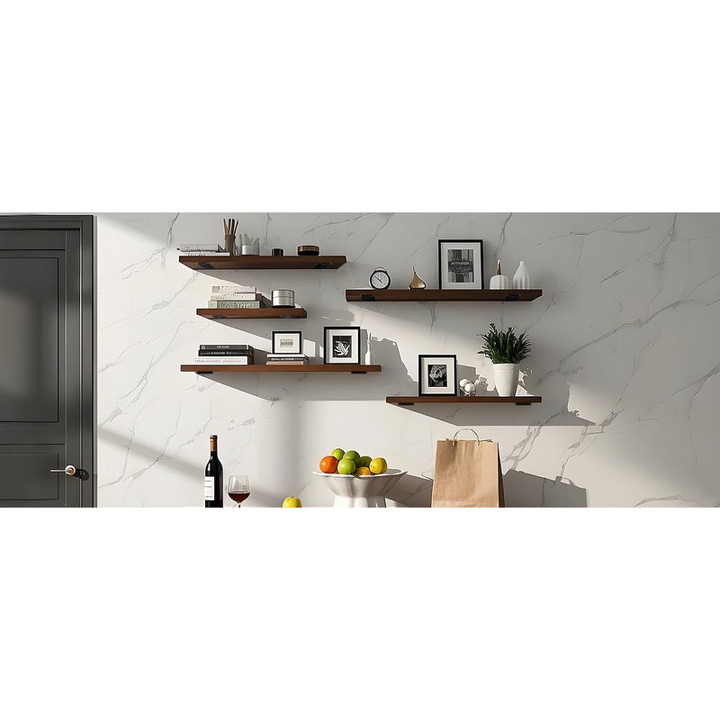 12 Pack - 10 inch Black Hidden L Shelf Bracket
