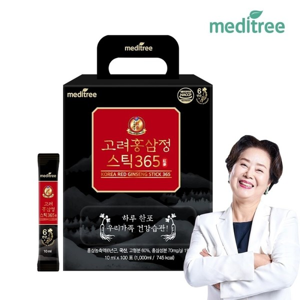 Meditri Korea red ginseng tablet 365 stick 1 box 100