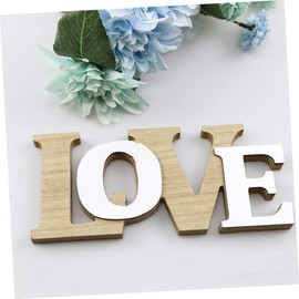 SHOWERORO Wooden Love Letter Adornment Valentine's Day Party Photo Prop Wedding Decor Material for Romantic Atmosphere for Home and Garden Decoration