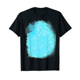 Blue Krishna With His Flute - Lord Krishna T-Shirt, black